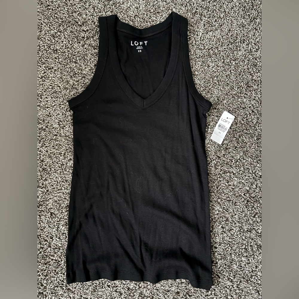 LOFT Classic Black Sleeveless Top